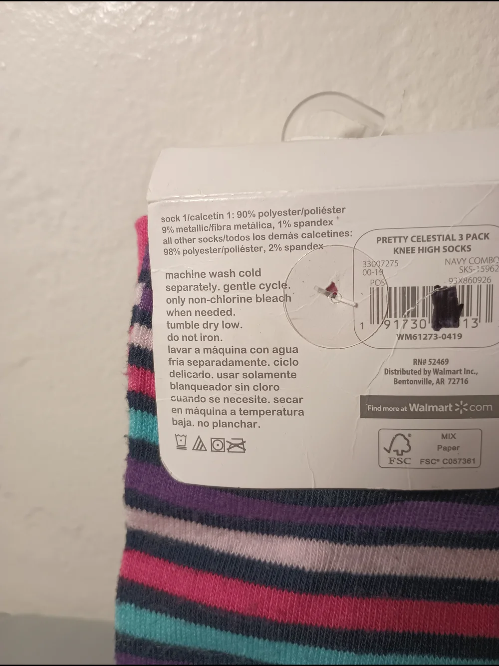 Wonder Nation Girls' Knee High Socks
